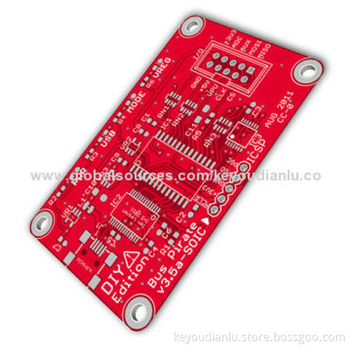 Electronic Circuit Board Assembly with HASL Lead-free, 0.2mm Minimum Hole Size